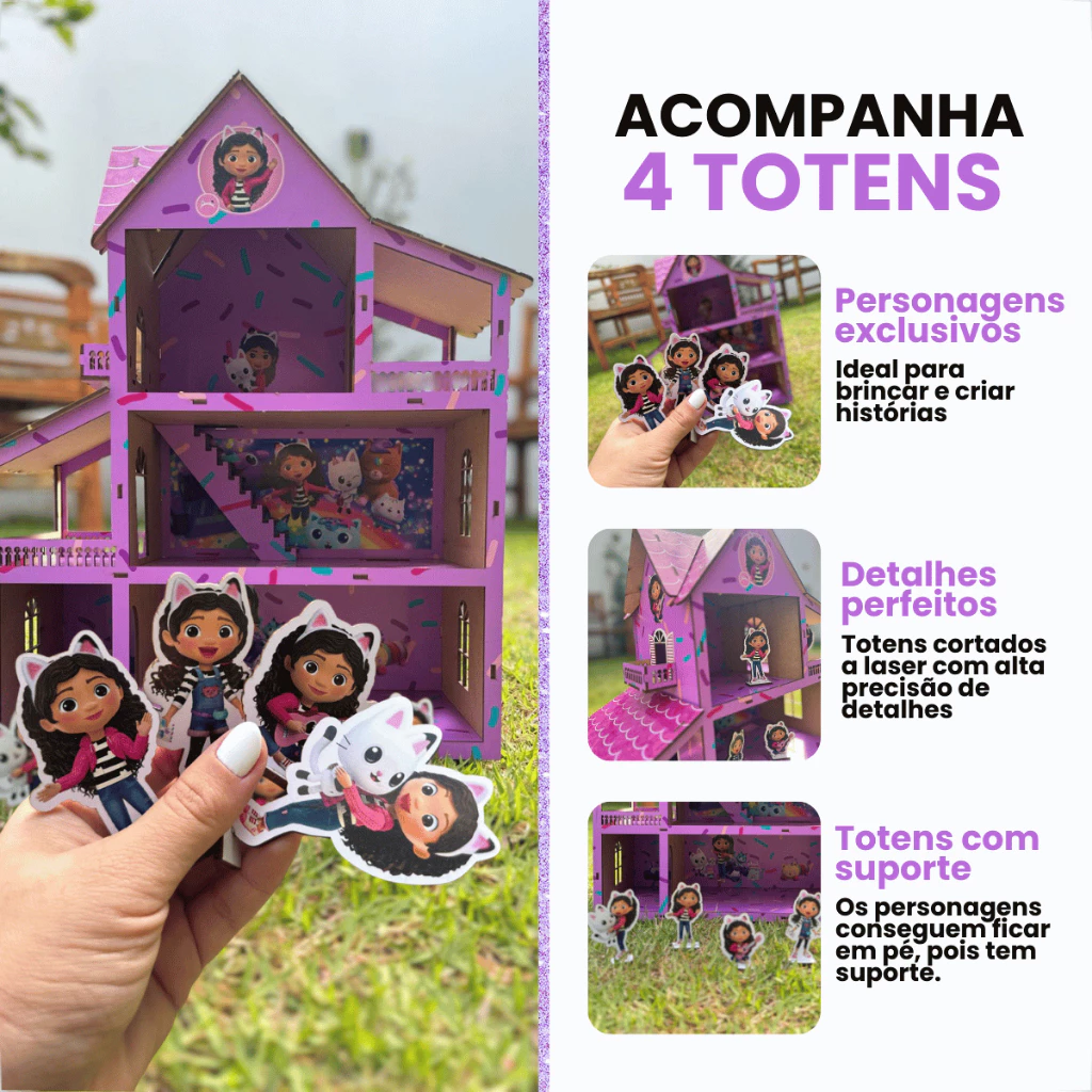 Casa de Boneca Temática Gabby