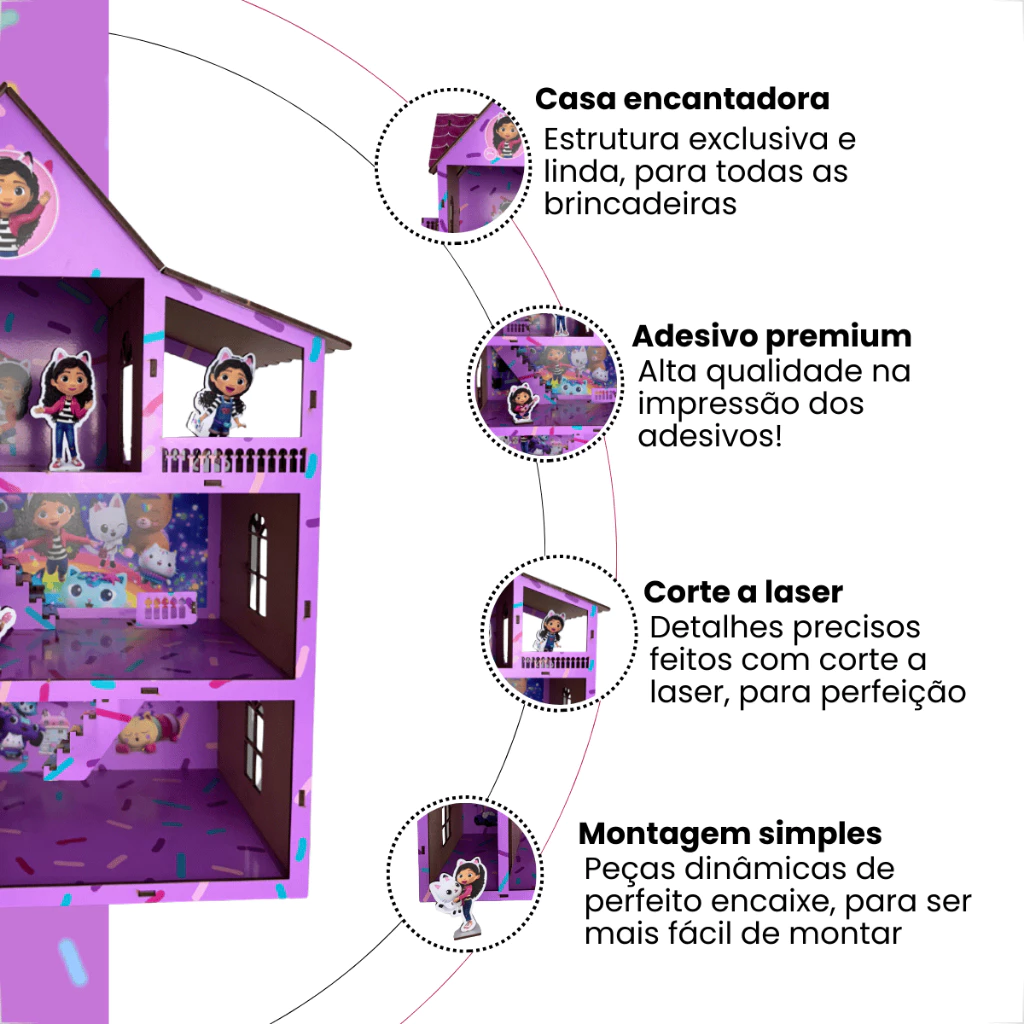 Casa de Boneca Temática Gabby