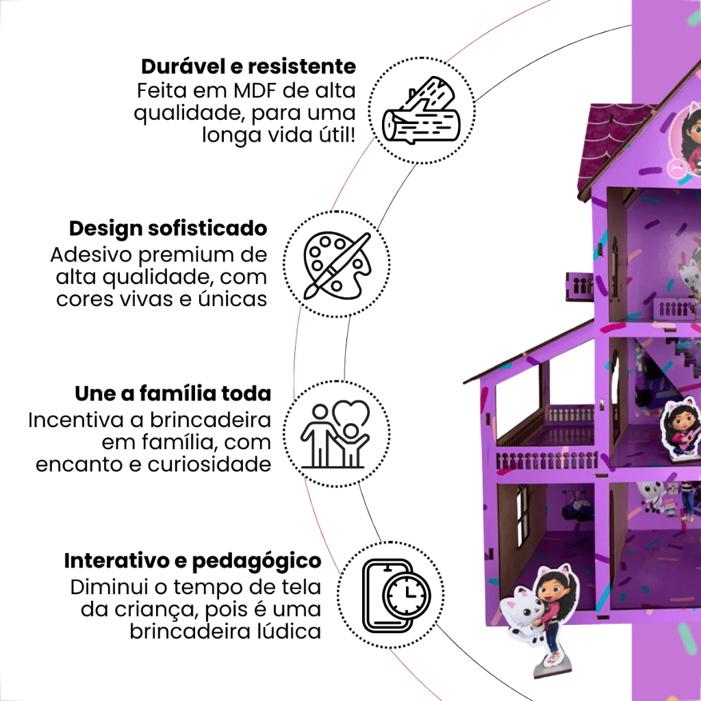 Casa de Boneca Temática Gabby